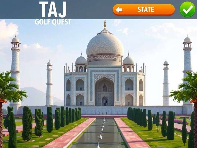 Taj Mahal Golf Quest Game Screenshot